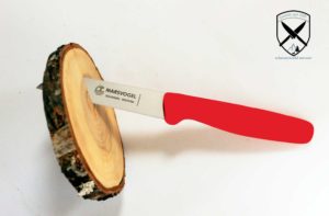 Küchenmesser gerade Kunststoffgriff Rot Marsvogel