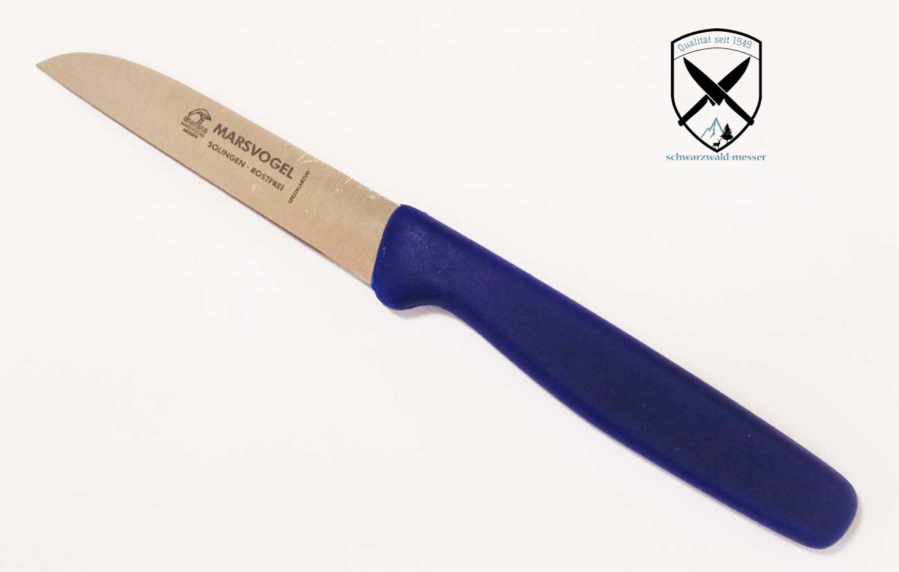 Küchenmesser gerade Kunststoffgriff Blau Marsvogel