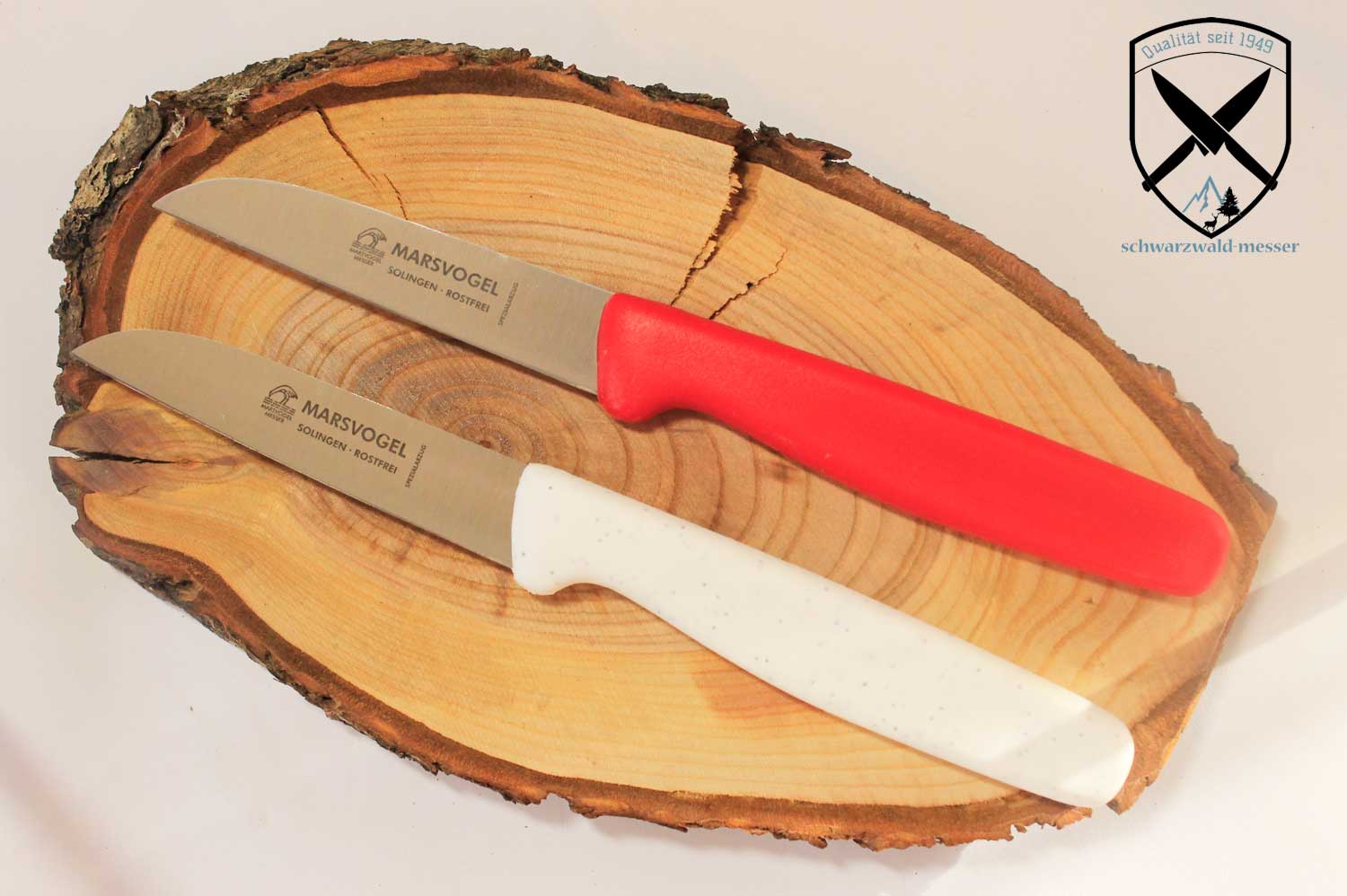 Küchenmesser Set Rot-Flitter gerade Klinge Marsvogel