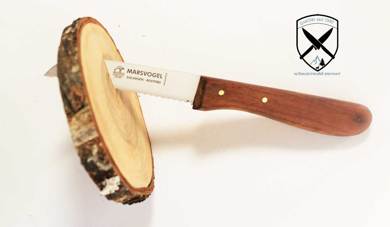 Küchenmesser Holzgriff mit Welle Marsvogel bei -schwarzwalmesser