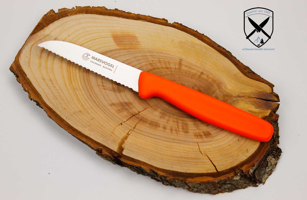 Küchenmesser mit Welle Orange Marsvogel
