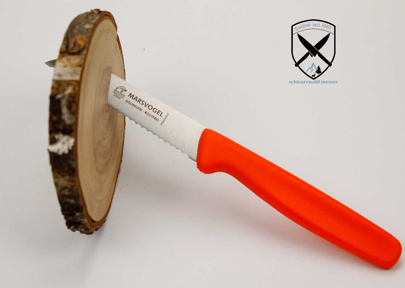 Küchenmesser mit Welle Orange Marsvogel