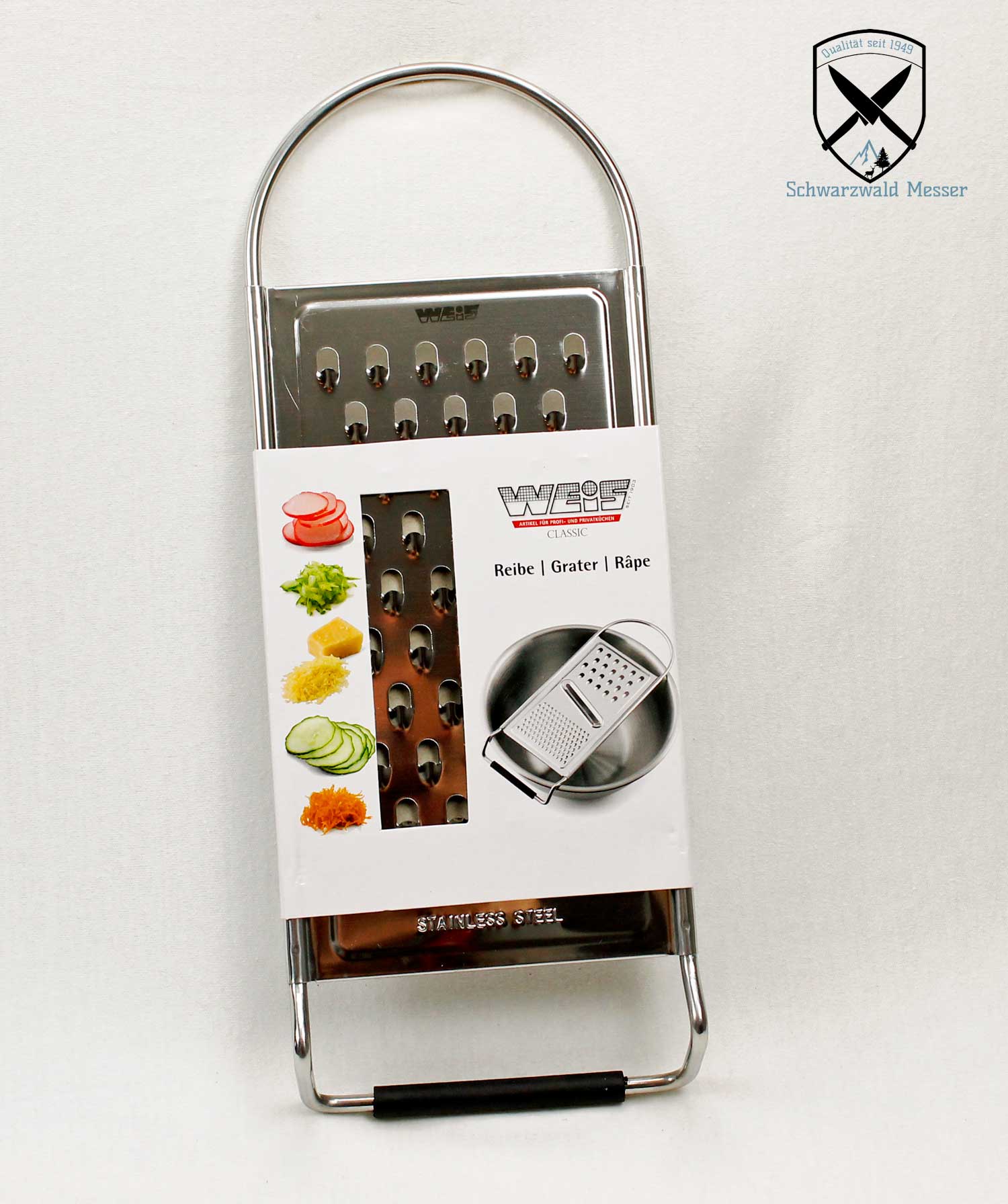 Rohkost- Gemüsereibe aus Edelstahl. – Bild 3