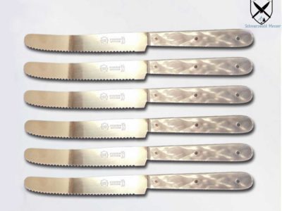 TimePerlmutt-x-6 Frühstücksmesser Brötchenmesser Perlmutt